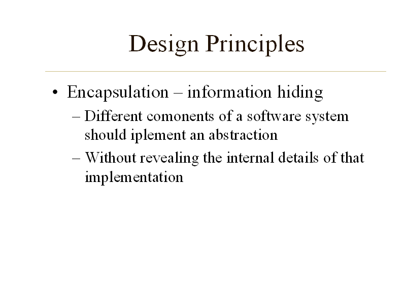 Design Principles Containment Design Principles
